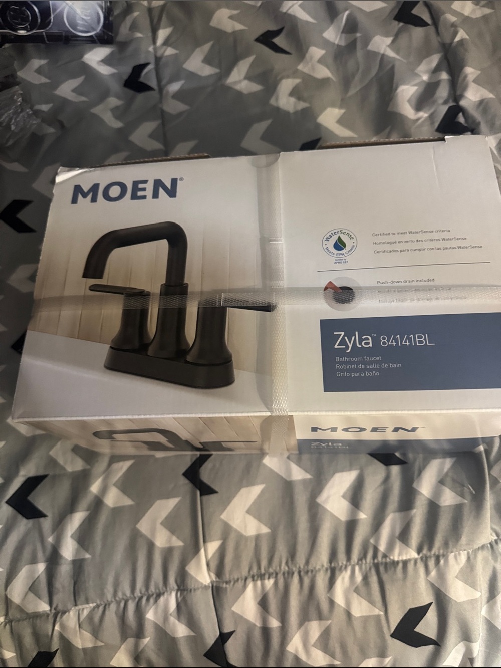 Moen Zyla Two-Handle Bathroom Faucet - Black Finish